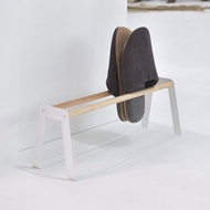 【Sim'n Coz】簡約質感鞋架/拖鞋架 (白)