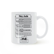 Hey Jude mug Beatles Band Lyrics mug Water Cup Ceramic White Cup
