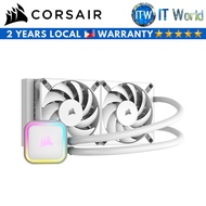 Corsair iCUE H100i RGB Elite Liquid CPU Cooler - White (CS-CW-9060078-WW) | itw