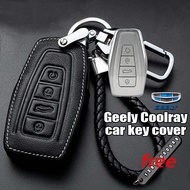 ✼﹉Geely Coolray Key Cover Fob Case Holder ring Key Cover Case Bag for Geely Okavango Azkarra Key Cas