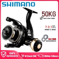 SHIMANO Reel Fishing Reel Spinning Mesin Pancing 50Kg Max Drag Power Saltwater Murah Metal Reel
