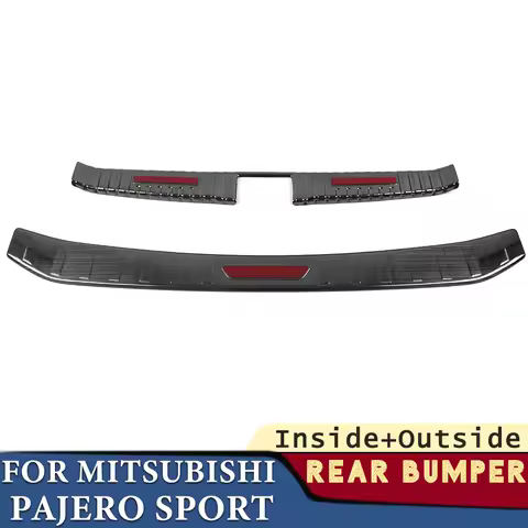 Trunk Bumper for Mitsubishi Pajero Sport 2020 2021 2022 2023 2024 Car Accessories Stainless Rear Fen