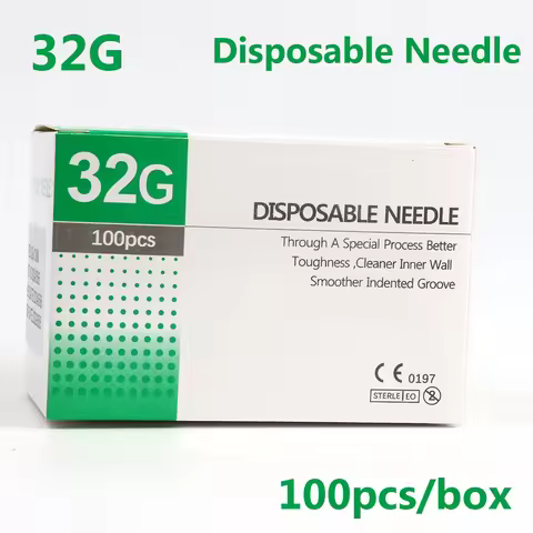 100pcs/box Disposable Needle Painless Small Needle 32G 4mm,32G 6mm,32G 13mm Tattoo Injection Needle 