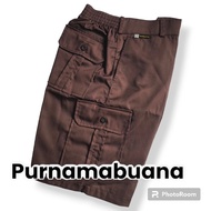 Elastic Waist 6-pocket cargo Shorts