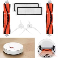 Efficient cleaning vacuum cleaner for parts and accessories of Xiaomi robot, 2 main brushes, 2 Hepa filters, and 2 side brushes