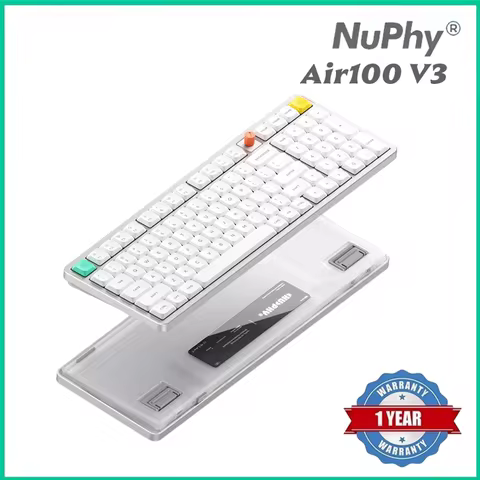 NuPhy Air100 V3 Hot Swappable Bluetooth Wireless Mechanical Keyboard 100 Keys 100% Custom Low Profil