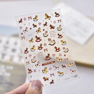 5D Silk Baby Horse/Horse Sticker SharpCNY - Nail Sticker