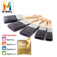 FIA Wooden Handle Flat Paint Brush Synthetic Solid Tapered Filament 1" 1½" 2" 2½" 3"/Angular Brush/F