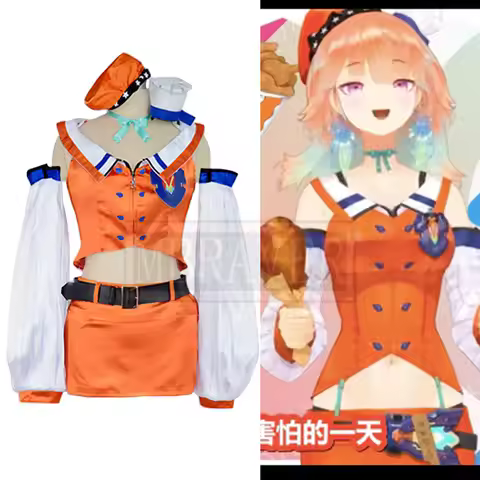 Youtube Vtuber Hololive Takanashi Kiara Cosplay Costume Uniform Christmas Halloween Custom-made Any 