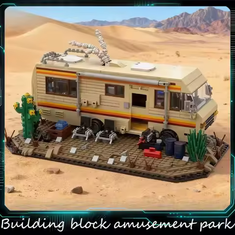 Technical Breaking Bad RV Adventure Camper Bus Car Model Building Blocks Fit Car Vehicle Assemble Br