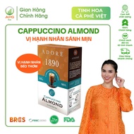 Cà Phê Hòa Tan ADORÉ 1890 Cappuccino Almond Cafe 3in1 Vị Hạnh Nhân Sánh Mịn Thơm Ngon Độc Đáo Hộp 20
