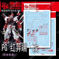 XUEYAN XY MODEL DECAL - PG-17 - Fluorescent WATER DECAL FOR 1/60 PG ASTRAY RED FRAME KAI MODEL