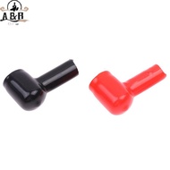 [A&B] 1Pair Car Motorcycles Battery Negative Positive Terminal Cover Cap Boat Insulating Protector R