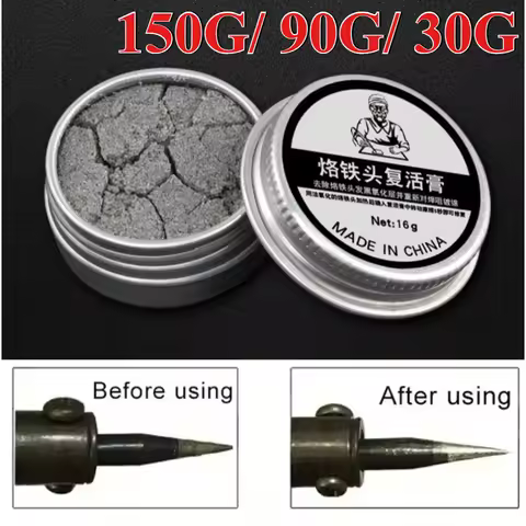 150-6G Soldering Iron Head Resurrection Paste Iron Tip Refresher Solder Cream Non-stick Tin Repair T