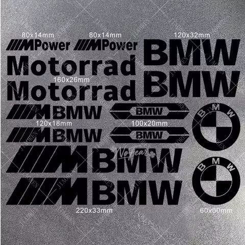 For BMW E93 F10 F20 F30 F40 F15 F25 F26 F31 F49 F86 M3 M5 X3 x1 e46 M Moto Sticker Body Bumper Motor