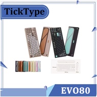 TickType EVO80 Tri-mode 2.4G Bluetooth Linear Aluminum Mechanical Keyboard