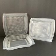 BIG LUNCH BOX (50PCS)BENXON BX-290 DISPOSABLE PP PLASTIC FOOD BOX / CHICKEN CHOP BOX / BEKAS MAKANAN