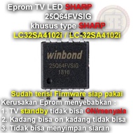Ic Eprom Firmware TV SHARP LC32SA4102i / LC-32SA4102i