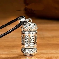 Lotus Pendant Men Necklace Transfer Pendant Men Women Lotus Retro Necklace