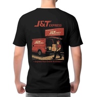 JNT EXPRESS -- BLACK COTTON TSHIRT SHORT SLEEVE