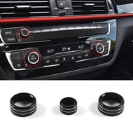 Car Center Console Air Conditioner Knobs Ring Trim Compatible with BMW 1 2 3 4 Series F30 F34 F46 GT