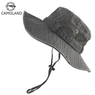 100 Cotton Men's Bucket Hats Summer Outdoor Bob Panama Safari Hat Washed Sun Hat UV Protection Fishing Boonie Hat Men Women