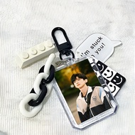 The First Frost Bai Jingting DIY Acrylic Photo Keychain Minimalist Pendant