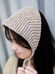 手作-編織毛帽-鉤針系列-髮帶-髮帽