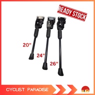 MTB 2 Nut Stand Bicycle Side Stand 20" 24" 26" Tongkat Basikal MTB