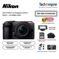 NIKON Z30 Mirrorless Camera NIKKOR Z DX 16-50mm & 50-250mm Nikon Vlogger Essentials Nikon Z30 with k