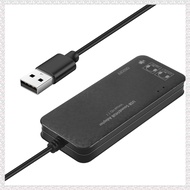 O4(IKHJ) 3 Port Usb 2.0 Hub External 7.1Ch Sound Card Headset Microphone Adapter For Pc