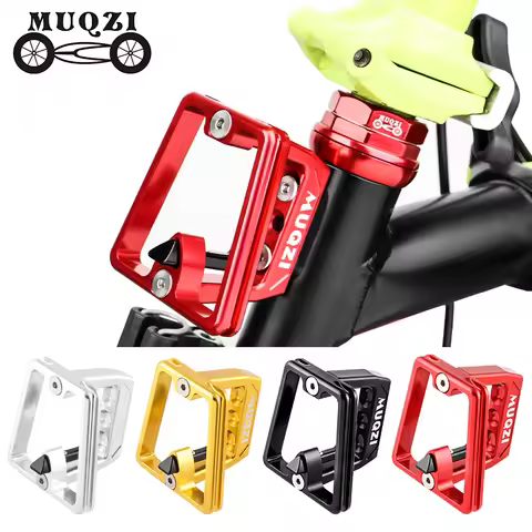 MUQZI Folding Bike Front Bag Carrier Block Bag Bracket For Brompton Dahon Bike Front Carrier Mount A