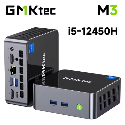 GMKtec M3 Nucbox Core i5-12450H Mini PC Windows 11 Pro DDR4 3200MHz NVMe SSD WiFi6 BT5.2 Triple Disp
