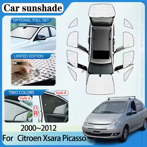 For Citroen Xsara Picasso Accessories 2000-2012 Car Visor Sunscreen Windows Sunshade Sun Blind Cover
