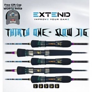 Free cap extend shark 31 thirty one series casting jigging fishing rod one piece