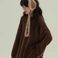 4顔色 豆乳糕 背後鈕子毛衣 軟糯甜美減齡舒適秋冬針織衫上衣