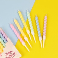 Ins Twist Birthday Candle Cake Party 6pcs ️