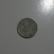 koin kuno malaysia 20 sen