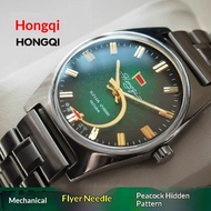 Hongqi Jam Tangan Lelaki Vintaj 1990s Old Stock Hand-Winding Airplane Hands 19 Jewels Rare Collectib
