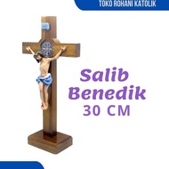30 CM BENEDICTS SITTING CROSS (RIa) CATHOLIC CROSS/ BENEDICT CROSS/ / ST. Benedict CROSS