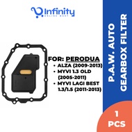 P.A.W. Auto Transmission Filter with Gasket (Paper) For Myvi Lagi Best/ Myvi Old/ Alza Old (35330-97