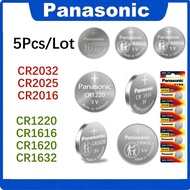 5Pcs Original Panasonic CR2032 CR2025 CR2016 CR1632 CR1616 CR1620 CR1220 Lithium Battery CR2032 Batt