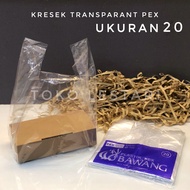 Tas Kantong Kresek Plastik Bening PEX Transparan Bawang uk 20