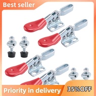 4Pcs Quick Release Toggle Clamp GH-201 Antislip Horizontal 59Lbs Holding Capacity for Machine Operat