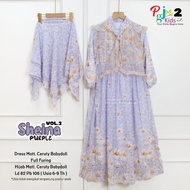 Baju lebaran terbaru 2025 Dress Anak perempuan Set HijabUsia 6-9 Tahun sheina#2 Dress Kids