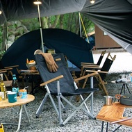 Naturehike挪客户外便携折叠椅露营沙滩椅靠背钓鱼椅子小凳子美术生写生椅  小号 黑色