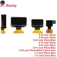 NY OLED Display LCD 0.42 0.49 0.66 0.78 0.87 0.91 0.96 1.3 1.51 Inch Blue White Screen Module 0.42''