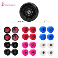 [Menolana] 4 Roller Skating Wheels -Resistant Wheels Double - Row Roller Skates Accessories