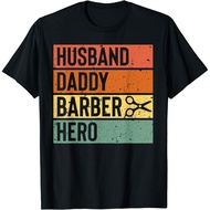 Barber Dad Husband Daddy Hero Fathers Day Gift T-Shirt