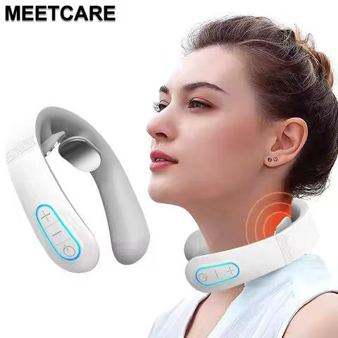 Portable Electric Neck Massager, Smart Cervical Massager - Neck and Shoulder Relief Rechargeable